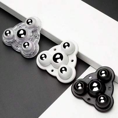 4pcs Swivel Casters, 360 Degree Rotating Adhesive Stainless Steel Universal Wheels, Suitable For Trash Cans, Storage Boxes, Furniture, Garbage Bins, Bedside Tables, Flower Pots, Storage Boxes