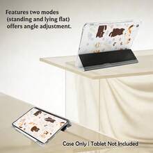Colorful Painted Tablet Protective Case, With Cat, Floral And Butterfly Patterns, Foldable Stand, Compatible With Honor Pad 8/9/10, Honor GT 11.5inch/X7/X8A/X9/X8Pro/X9Pro/V9/V8 Pro, Matepad 11 Inch 2023/2022, Apple 10th Gen/ 11 2025 (A16), A9/A9+/A11/S11/S10 FE+, Auto Wake/Sleep, Built-In Pen Slot, Tri-Fold Stand - Perfect Daily Protection, Great Gift For Holidays - Multicolor - View 6