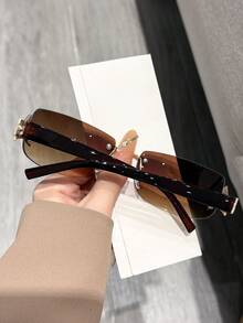 1 Cặp kính thời trang không gọng dành cho nữ, phụ kiện đi biển mùa hè. - Nhiều màu - Xem 2