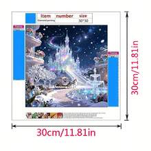 1 Set Handmade 5D DIY Diamond Painting Kit, Suitable For Home Bedroom Entrance Study Bathroom Decor Canvas Wall Art, Holiday Gift - View 11