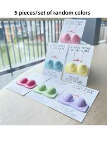 10/5/1张励志鼓励卡片：“好朋友就像胸罩” - 适用于新年、狂欢节、感恩节、毕业典礼、圣诞节、万圣节及任何场合 - 树脂拥抱卡片 - 玫紅色 - 查看 19