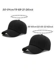 1/2 Pcs Parent-Child Adjustable Baseball Cap Set, Sun Protection Casual Matching Hat For Parent & Kid Spring Summer Daily Wear - Baseball Cap - View 7