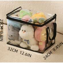 Bolsa de almacenamiento de juguetes de peluche de gran capacidad, organizador de almacenamiento de muñecas para niños, bolsa de almacenamiento impermeable para libros de estudiantes---Ahorro de espacio - Multicolor - Ver 7
