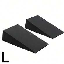 可调节瑜伽膝楔垫，3个工作日内发货。集负重训练斜板和小腿拉伸板于一体。适用于瑜伽、力量训练和腿部康复拉伸。专业提踵膝肘拉伸板，有助于腿部力量平衡。 - 黑色 - 查看 10