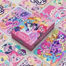 92张洛丽塔风格贴纸套装，粉紫色系一次性收藏，包含暮光闪闪和瑞瑞等热门角色的生动插画，贴纸质感细腻。 - 彩色 - 查看 1