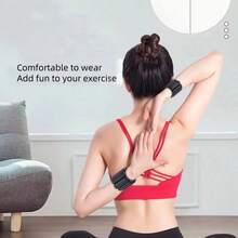 1 Pair Adjustable Weighted Wrist & Ankle Equipment, 1lb (450g) Waterproof Adjustable Silicone Strength Training Fitness Wearable Wrist & Ankle Strap, 2pcs Silicone Weighted Wrist Straps Suitable For Running - Multicolor - View 4