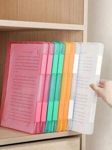 CHIGO 1pc Large Capacity Transparent Acrylic Desktop Drawer-Style Storage Box, Suitable For File Storage, Can Be Used In Living Room, Dining Room, Kitchen, Bedroom, Family Gatherings, Weddings, Holidays And Other Occasions. - Clear - View 5