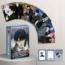 55张/套 Shutline 小卡，韩国 BL 漫画 Shutline Lomo 卡，不重复角色收藏卡，双男主网络漫画周边粉丝礼物，可用于收藏和装饰 - 彩色 - 查看 2