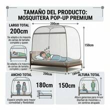 Mosquitera Plegable Gazebo Cama Fondo Completo Protección Contra Insectos Ligera Fácil de Instalar y Transportar Malla Blanca Dormitorio Hogar Camping Viaje Jardín al Aire Libre - Gris - Ver 2