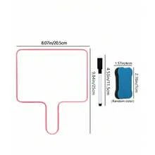 hoojojo 1/4pcs Double-Sided Whiteboard, Drawing Board, Writing Board, Message Board, Handheld Whiteboard, Available In 4 Colors, Suitable For Office, Classroom, Competition, Home, Meeting - Multicolor - View 13
