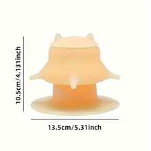 Multi-Head Pet Feeding Bottle Nipple Food Utensils, Simulated Feeding Bottle Cat Self-Feeding Milk Dispenser, Puppy, Bubble Milk Bowl Bionic Nipple Bottle For Drinking Milk, Pet Supplies, Pink, Yellow - 230ml - View 5