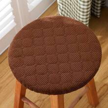 2pcs Round Seat Cushion Covers, Elastic Comfortable Warm Washable For Wooden And Iron Stools, Fits 25cm-30cm, All Season Use, Birthday & Christmas Gift - Multicolor - View 18