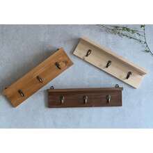 Modern Minimalist Floating Wood Key Rack With Shelf,Entryway Organizer,Key Holder,Entryway Shelf,Coat Hanger,Entryway Organization. - Multicolor - View 6