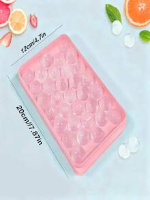 1pc Round Ice Ball Maker Mold, 33 Grids Ice Cube Tray, Suitable For Cocktail, Whiskey And Other Beverages - Multicolor - View 6