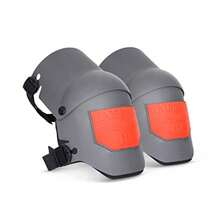 Sellstrom Ultra Flex III KneePro - Rodilleras profesionales para hombres y mujeres con amortiguación de espuma de triple capa carcasa exterior resistente clips de velocidad para trabajos de - Anaranjado/Gris - Ver 8
