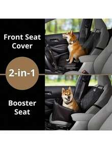 Housse de siège de voiture imperméable pour chien - Protège les sièges de votre voiture contre les poils d'animaux, les rayures et la saleté - Facile à installer et à nettoyer - Convient pour les voyages et l'utilisation quotidienne - Multicolore - Voir 4