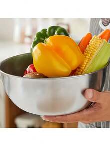 带刻度的不锈钢搅拌碗，日式加厚碗，适用于烹饪、搅拌、揉面、打发、沙拉、烘焙 - 彩色 - 查看 9