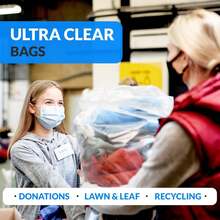 55-60 Gallon (150 Count) (Clear) - Star Seal Super High Density Rolls - Heavy Duty Can Liners, Garbage Bags, Bulk Bags - 50, 55, 60 Gallon Capacity - A - 查看 6