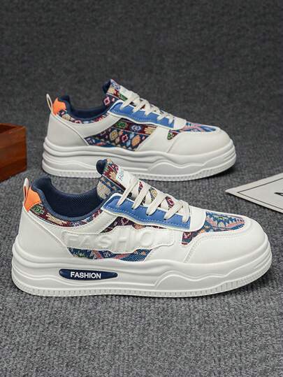 Men's 2026 New Fashionable Casual Comfortable Versatile Sports Lace-Up Patchwork
