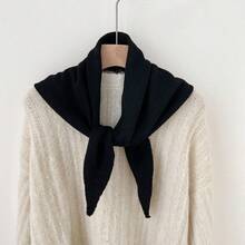 1pc Pure Wool Triangular Scarf, Versatile Use, Excellent Warmth, Suitable For Winter Wear, Can Be Used As Headwear Or A Fashionable Multifunctional Gift - Multicolor - View 7