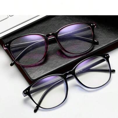 1 Pair Fashion Minimalist Frame Glasses, Designed With "HOTGIRL" Collegiate Style, Suitable For Ladies And Gentlemen. This Cute Pair Of Glasses Is Suitable For Daily Casual Wear, And Can Be Used In Various Scenarios Such As Daily Life, Office, Reading, Watching TV, Gaming, And Mobile Phone Decoration.