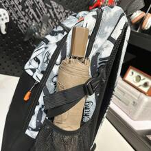 男士新款大容量背包，带笔记本电脑隔层，时尚多功能背包，简约运动包，高品质耐用尼龙书包 - 彩色 - 查看 4