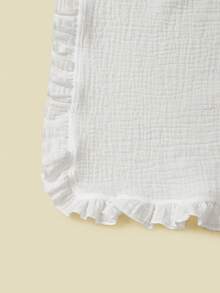 1pc Infant Ruffled Lightweight Blanket, Washable Soft Blanket For Stroller, Essential Baby Supplies For Spring/Summer - Multicolor - View 8