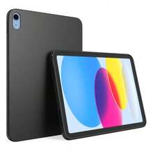 1pc Silicone Soft Case/Full Edge Protection/Honeycomb Cooling Design/Protective Cover Compatible With IPad (Air4/5/6)/(7/8/9/10th Gen)/ 11 1A16(2025) - Black - View 2