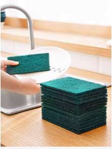 1/5/10/20 miếng cọ rửa bằng giấy nhám, vải chà rửa hai mặt bền chắc, có thể cắt tỉa, dùng để rửa chén, lau nồi, vệ sinh nhà cửa. - Khăn lau - Xem 2