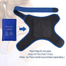 DOACT Hombreras Almohadilla Trmica de Apoyo para Hombro con Calefaccin para Hombres y Mujeres Soporte del Manguito Rotador Articulacin AC Congelada y Tendinitis Alivio del Dolor Muscular - Azul / Patchwork - Ver 4