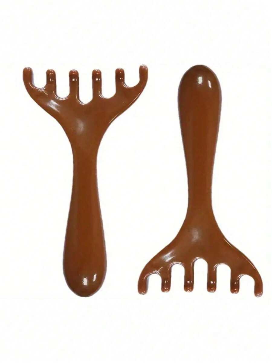 1pc/2pcs Head, Scalp And Neck Massage Comb, Relaxing Hair And Neck Massage Comb, Scalp Acupressure Massager, 6-Prong Massage Comb