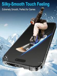 5pcs Matte Tempered Glass Screen Protector Compatible With IPhone 17 Air/17 Pro Max/16 Pro Max/17e/16e/16/15/14/13/12/11/Plus/X/XS/XR/XS Max/Mini 9H Tempered Glass Film, Anti-Fingerprints, Smooth As Silk, Case Friendly, Anti-Glare - Clear - View 7