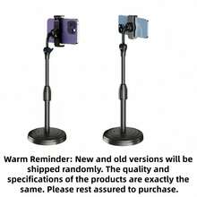 Adjustable Rotatable Universal Smartphone Stand, Suitable For Manicure Photography, Ergonomic Design, Plastic Material, Stable Base, Modern Minimalist Style, Applicable For Home, Office And Travel. Multifunctional Desktop Stand For Photography, Live Streaming And Viewing. Compatible With IPhone - Black - View 8