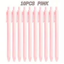 1 Set Retractable Ballpoint Pens, Suitable For Gifts, Medium Black For Office Use, Suitable For School Supplies, Cute Pens, Lucky Pens, Smooth Writing Pens - Multicolor - View 10