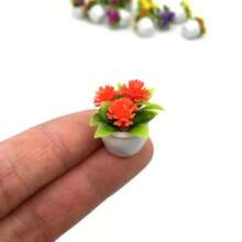 Decorations Dollhouses Vibrant Artificial Flowers Home Decor Car Mini Flower Pots Holiday - 5Pcs - 查看 7