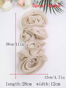 Áo nịt ngực xếp ly 3D nhiều màu mới, cuộn tay, phụ kiện quần áo tự làm, thích hợp cho váy cưới, váy khiêu vũ và các đồ trang trí khác - nhiều màu - Xem 28