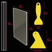 11pcs Ceramic Art Tools Set, Acrylic Transparent Modeling Board, Rolling Pin, Clay, Plastic Sculpture - 11-piece Pottery Tool Set (15S) - View 7