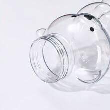 GlassGlass Bear Cup Honey Bear Straw Cup Glass With Lid And Straw Cute Mug Bear Beak Cup Coffee Beer Wine Cocktail Drink Glassware 20oz Label-Free Bear Cup - Pink - View 5