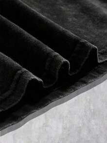 ROMWE MEN Goth Vintage Graphic Print Casual Short Sleeve T-Shirt, Summersummer Outfits For Women - 黑色 3 - 查看 7