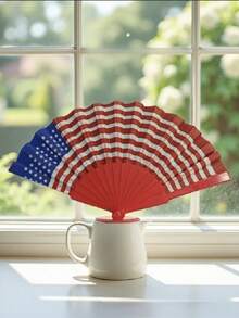 1pc 7 Inch Folding Hand Fan, Performance Prop, Parade Celebration, Festival Event Decoration Hand Fan - Fan (non-electric) - View 11