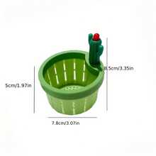 1 pieza - Amarillo / 1 pieza - Verde: Colador de fregadero con forma de cactus, evita el atascamiento de tuberías, drenaje rápido, creativo y práctico, adecuado para la mayoría de los fregaderos de cocina - Ver 7
