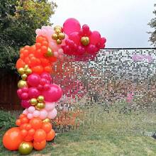 24pcs 10-Inch Light Pink And Orange Metallic Gold Balloons, Suitable For Summer Tropical Theme Parties, Graduation, Back To School, Weddings, Engagements, Birthdays, Bridal Showers, Balloon Decor, Photo Props - Mixed Set 1 - View 5