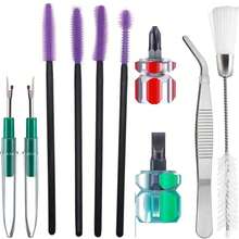 EDCUEBE7 6pcs Sewing Machine Cleaning Tool Kit, Includes Metal Tweezers, Double-Headed Brush, Screwdriver - Screwdriver Cleaning Brush - View 9
