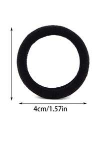 30/50/100条装高弹无缝毛巾布发圈 - 温和不伤发弹力发圈，女士专用，不勾丝马尾辫发圈 - 彩色 - 查看 2