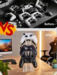 Acrylic Transparent Game Controller, Headphone, Console Display Stand Holder Rack - Multicolor - View 9