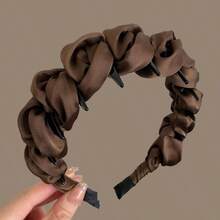 1pc Minimalist Bubble Headband, High Crown Design To Slim Face, New Toothed Hair Hoop, Versatile Facial Wash Accessory - Multicolor - View 7