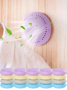 1包（1/5/10个）固体空气清新剂，浴室除臭剂，卧室衣柜，汽车，家居，卫生间香薰，可替换式 - 多色 - 查看 8