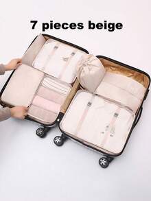 8pcs Packing Cubes Set - Lightweight Luggage Organizer Bags With Shoe Bag, Suitable For Backpack/Suitcase Clothes Storage System, Essential For College Dorm & Holiday Travel - Multicolor - View 9