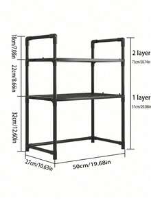 1pc Double-Layer Hanging Spice Rack With Handles, Multifunctional Kitchen Storage Shelf For Microwave, Oven, Bread Maker, Holds Seasonings, Utensils And Miscellaneous Items - Multicolor - View 9