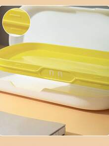 Simple Macaron Multi-Functional Pencil Case, Creative Stationery Organizer Box, Cute Robot Double-Layered Pen Box - Multicolor - View 4